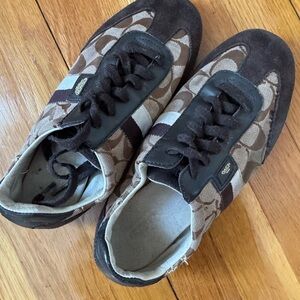 Coach Brown and Tan Sneakers